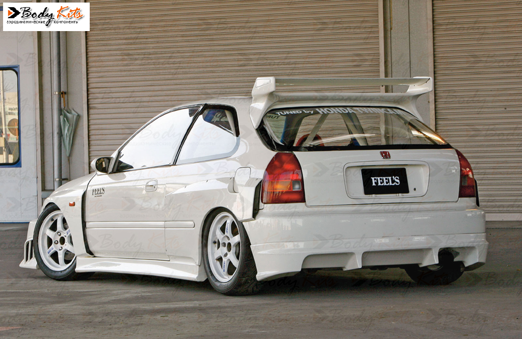 Задний бампер "Feelz" / "Feels" для Honda Civic EK (3DR) (96-00)